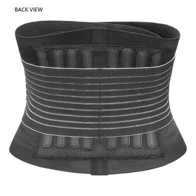 China Waist Trainer Back Support Belt Antibacterial Adjustable Wrap Sweat Neoprene Waist Support Workout Weight Loss Waist Trimmer Belt for sale