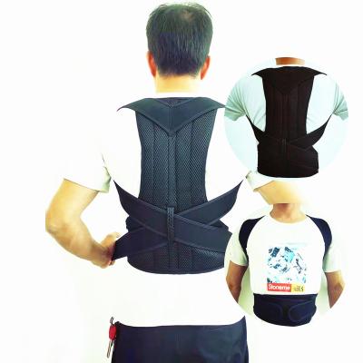 China nylon & Wholesale Fitness Sport GM/M Women Men Cotton Perfitness Posture Support Strap Shoulder Corrector Back Brace Humpback Belt for sale