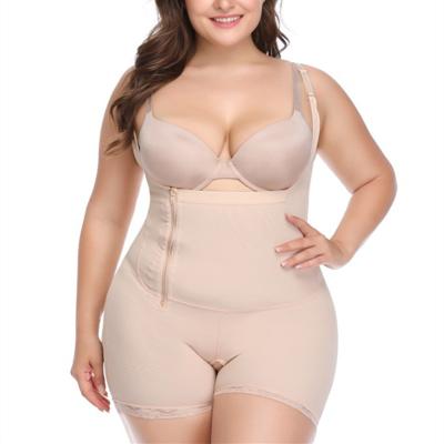 China Dropshipping Antibacterial Bodysuit Shapewear Shaper Women Slimming Tight Order Plus Size Panties Belly High Body Shaper for sale