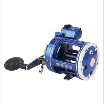 China New Style 12BB 3.8:1 Straight Gear Ratio Full Metal Left Big Game Fishing Cast Drum Straight Count Trolling Reel for sale