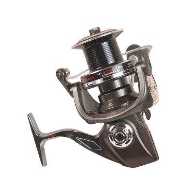 China 4.7:1 5.0:1 Gear Ratio Aluminum Alloy Straight Black Metal Spool Right Left Replacement Long Cast Fishing Spinning Reel for sale