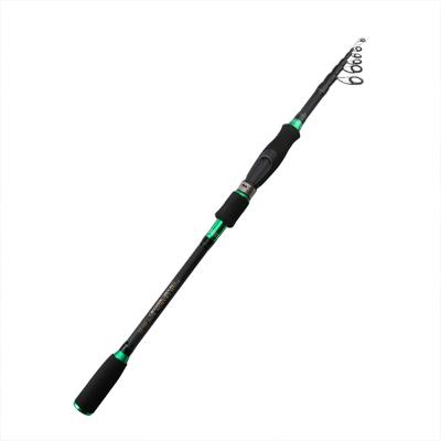 China Portable Spinning Casting Telescopic Fishing Rod With Ceramic Ring Carbon 1.8m 2.4m 3m EVA Handle Carbon H for sale