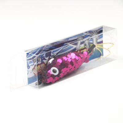 China Factory Direct Sale ABS Fresh Bright Customizable Three-claw Hook Sequined Bigeye Shrimp Bait for sale