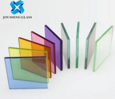 Chine Verres de construction stratifiés colorés, feuille de verre stratifiée réfléchissante colorée à vendre