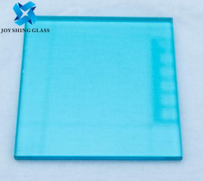 China Gekleurd gelaagd glas 0,76 mm Ocean Blue PVB gelaagd veiligheidsglas Te koop