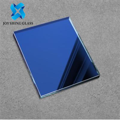 China Farbiges Spiegel-Glas bedeckt 1830*2440mm blauen Floatglas-Spiegel zu verkaufen