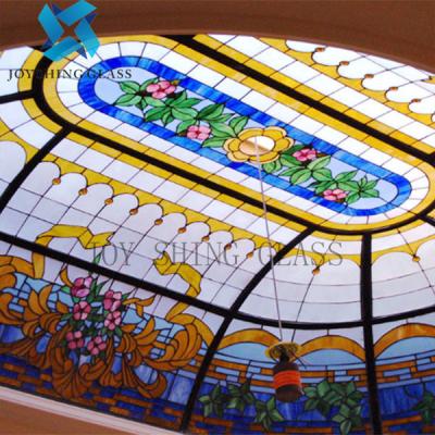 Cina Anti UV Church Stained Glass Customized Size Thickness Shape Color in vendita