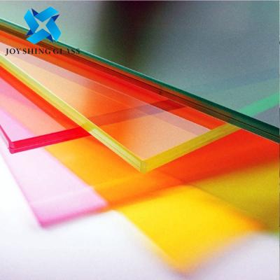 Κίνα 8+8mm Κόκκινο στρωμένο γυαλί 0,76mm PVB Interlayer στρωμένο γυαλί προς πώληση