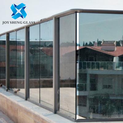 China Euro Grey 13.52mm Security Laminated Glass For Terrace Guardrail for sale