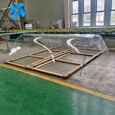 China Curved Double Glazing Unit 17.52mm Curved Laminated Glass for sale