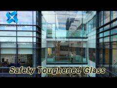 Tempered Safety Toughened Glass Panels High Strength Custom Size