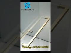 Tempered Shower Glass Door Demo, Customized Shower Glass