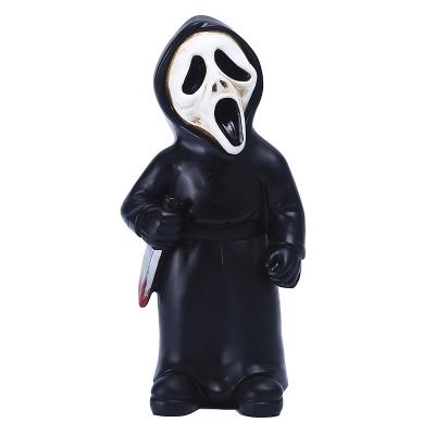 China Modern Movie Horror Grim Reaper Decoration Halloween Decoration Gift Resin Crafts for sale