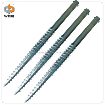 China Building Construction Galvanized Steel Ground Screw With ISO Certification for sale