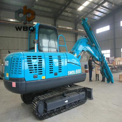 China Pile Drilling Guardrail Truck Mounted Ground Screw Piling Machine Driver for sale