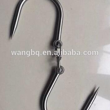 China China Butcher Supplies Stainless Steel Meat Hanging Hook / Electriic Galvanized S Hanging Hook for sale