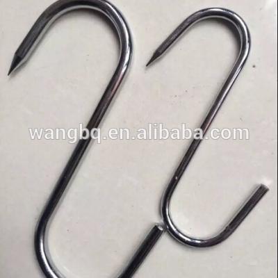 China Stainless Steel S Meat Hanging Or Slaughtering Hook For Slaughtering for sale