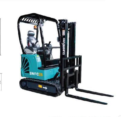 China 2.5 ton crawler outdoor mini diesel forklift 2500kg for sale