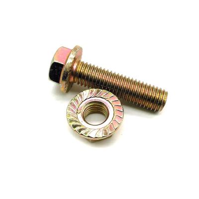 China Stainless Steel Hexagon Hex Head Flange Serrated Bolt DIN6921 for sale