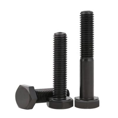 China DIN933 Industry Hex Bolt And Nut 35K CARBON STEEL BLACK OXIDE Hex Head Bolt Grade 10.9 DIN931 for sale