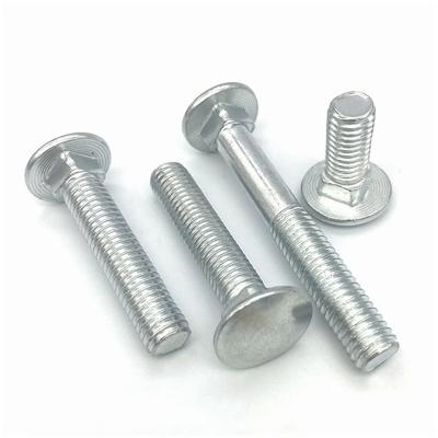 China DIN 603 Galvanized Carriage Bolt Round Head Long Carbon Steel Neck Construction Carriage Bolt for sale