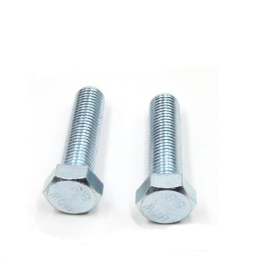 China DIN933 DIN931 Steel Grade 8.8 10.9 12.9 ASTM A325 High Strength ZINC BLACK Hot Dip Galvanized Hex Bolt for sale