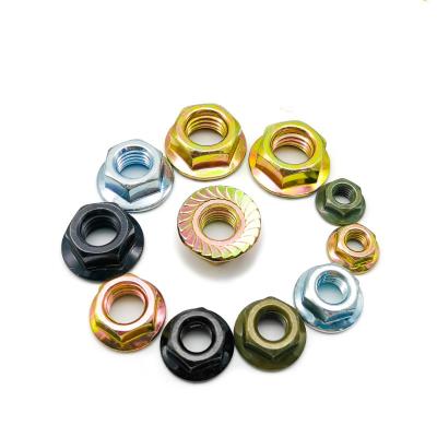 China DIN6923 Heavy Industry Hex Flange Nut ANSI Flange Nut Serrated Flange Nut for sale