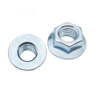 China M6 Self-Locking Custom Nuts - M36 Insert Hex Flange Nut Wholesale Stainless Steel China Carbon Steel Heavy Industry DIN 6923 Collar Nut for sale