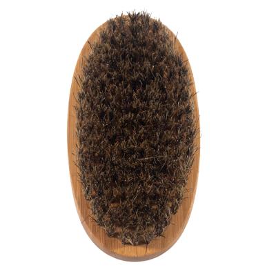 China Hot Selling Shaving Brush Custom Bamboo Beard Brush Amazon Curved Beard Brush for sale