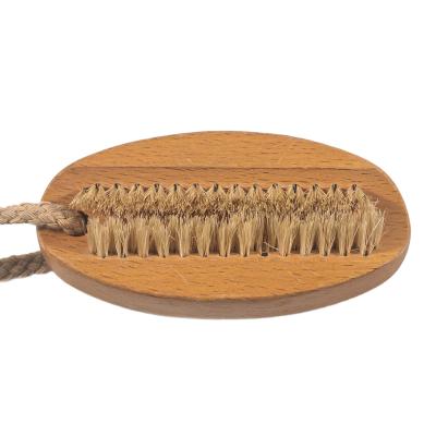 China High Quality Wooden Soft Finger Nail Hair NAIL Handle Scrubber Cleaning Brush for sale