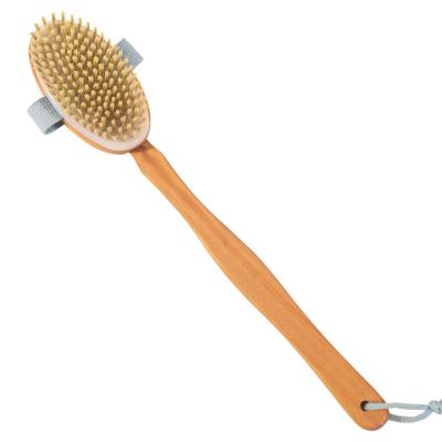 China All Natural Factory Wholesale Body Bath Brush Long Handle Bath Back Spa for sale