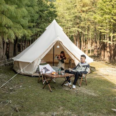 China Factory Yurt storm proof diagonal bracing type large camping thickened luxury round pyramid tent for sale