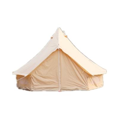 China Diagonal tying type factory directly sell Indian camping campground leisure family 6-8 people pyramid bell shaped tent for sale