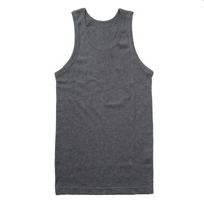 China Wholesale Custom Anti Pilling Ribbed Plain Gym Tank Tops For Men for sale