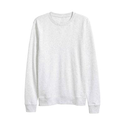 China Anti-pilling Custom White Thin Thick Cotton Fleece Crewneck Sweatshirt Pullover For Men for sale