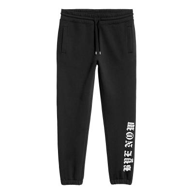 China Anti-pilling Custom Logo Blank Gray Fleece Thick Cotton Sweatpants For Men for sale