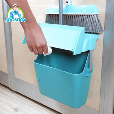 China China Eco-friendly Manufacturer Long Handle Broom And Plastic Dustpan Stand Set With Lid for sale