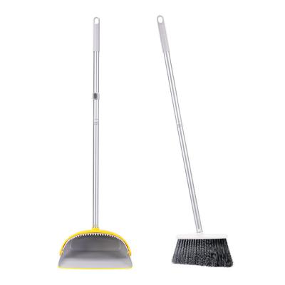 China OEM ODM factory direct sales eco-friendly cheap long handle broom and dustpan set for sale