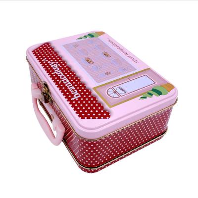 China Recycled Materials Rectangle Tin Boxes Black Rust Resistant Metal Containers Candy Baking Mixes Tin Can for sale