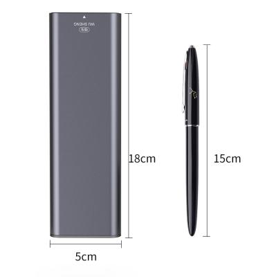 China Drop-resistant and durable press frosted aluminum multi-function pencil case drawer type adult portable creative metal pencil case for sale