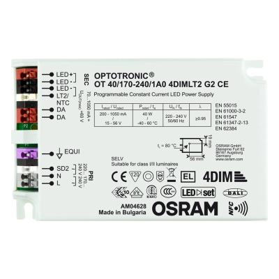 China Wholesale AMS-OSRAM Dimming LED Driver OT 40/170-240/1A0 4DIMLT2 G2 CE 20W 40W 70W 110W 160W StepDIM AstroDIM MainsDIM DALI OT 40/170-240/1A0 4DIMLT2 G2 CE for sale