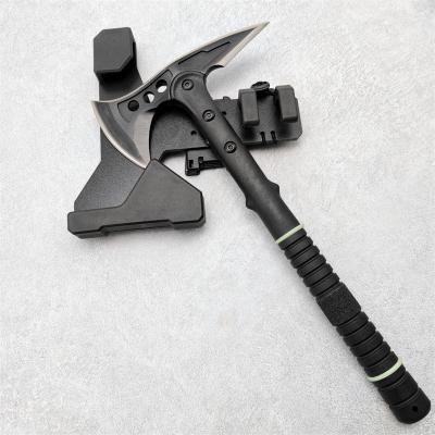 China Outdoor Tools Wholesale Multi Function High Quality Tactical Ax Outdoor Camping Straight Ax Self Defense Raising Ax for sale