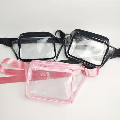 Chine Sac transparent de achat d'article de toilette de taille de PVC de sport avec la boucle en plastique des BS à vendre