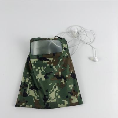 China Camouflage Printed Cosmetic Toiletry Bags Nylon Waterproof 15*20cm for sale