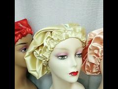 Daily Silky Satin Sleeping Hair Bonnets 26*56cm Opp Bag Packing