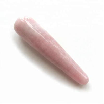 China Europe Rose Quartz Wand Yoni Natural Healing Crystal Massage Wands for sale