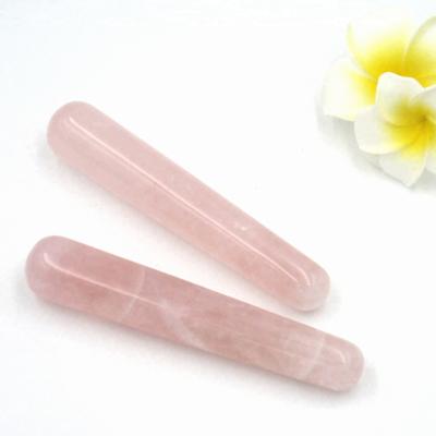 China Wholesale Bulk Hand Craft 120x 22mm Rose Quartz Wand Massager From Europe for sale