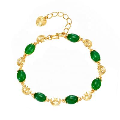 China Other 2012 new 24k gemstone retro gold imitation bracelet elegant temperament bracelet for sale