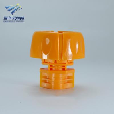 China Hot Sale Orange Plastic Anti Choking Cap Non Spill for sale