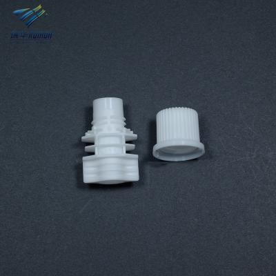 China Non Spill 10mm Laundry Detergent Packaging Plastic Holder Up Pouch Spout With Cap for sale